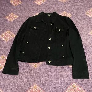 Vintage Guess black denim jacket
